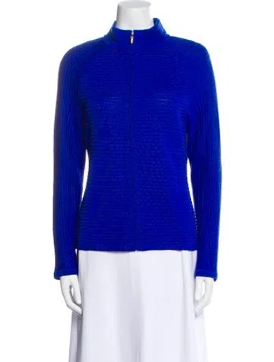 Pre-owned St John Jacket In Blue