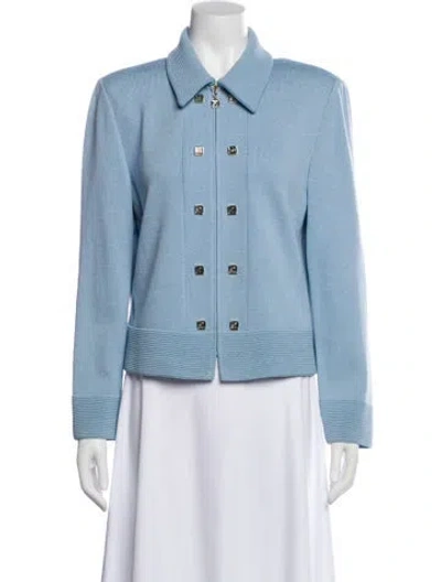 Pre-owned St John Jacket In Blue