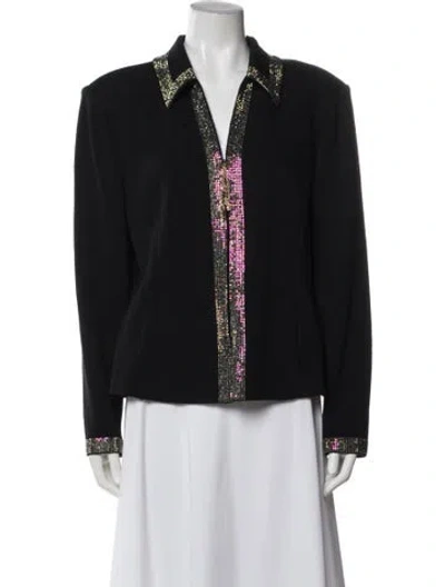 Pre-owned St John Jacket In Blue