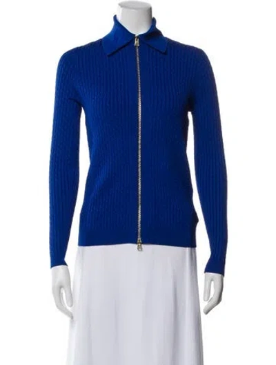 Pre-owned St John Jacket In Blue