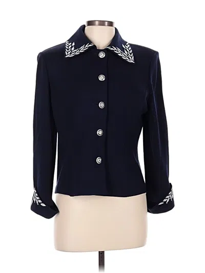 Pre-owned St John Jacket In Blue