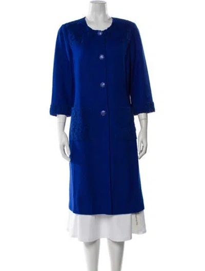 Pre-owned St John Jacket In Blue