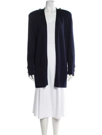 Pre-owned St John Jacket In Blue