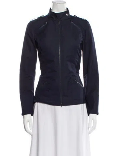 Pre-owned St John Jacket In Blue