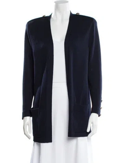 Pre-owned St John Jacket In Blue