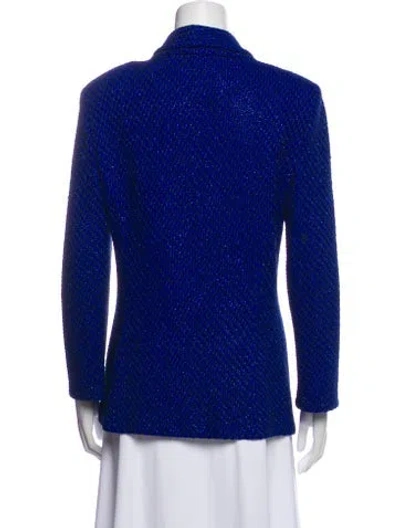 Pre-owned St John Jacket In Blue