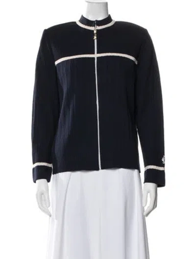Pre-owned St John Jacket In Blue