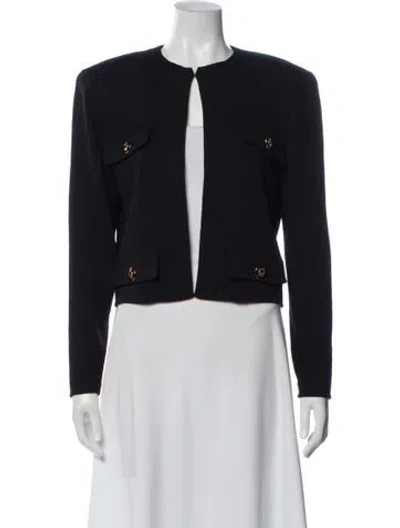Pre-owned St John Jacket In Blue