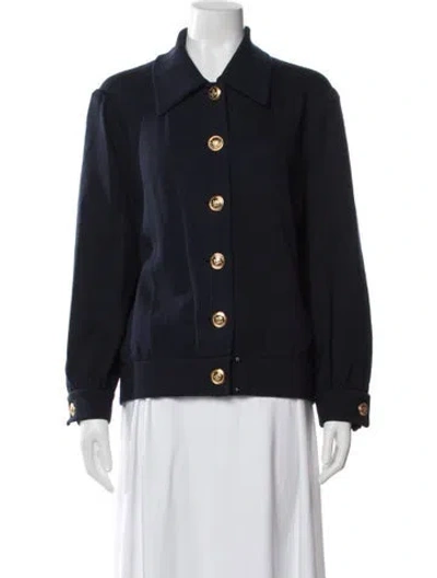 Pre-owned St John Jacket In Blue