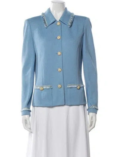 Pre-owned St John Jacket In Blue