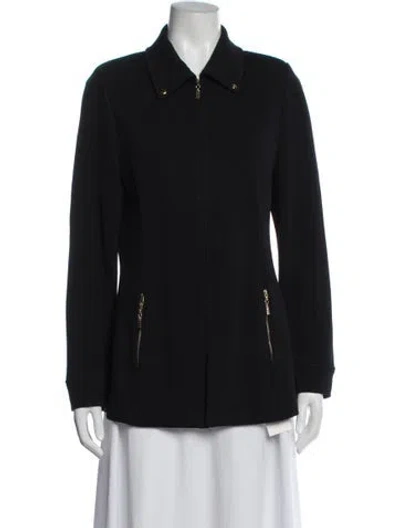 Pre-owned St John Jacket In Blue