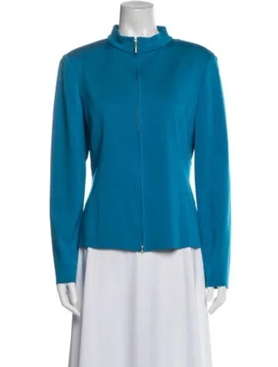 Pre-owned St John Jacket In Blue