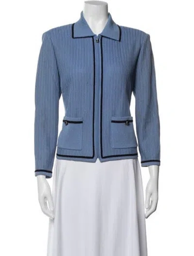 Pre-owned St John Jacket In Blue