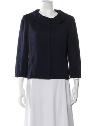 Pre-owned St John Jacket In Blue