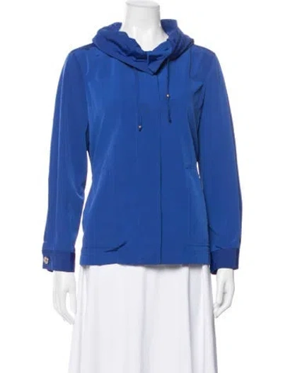 Pre-owned St John Jacket In Blue