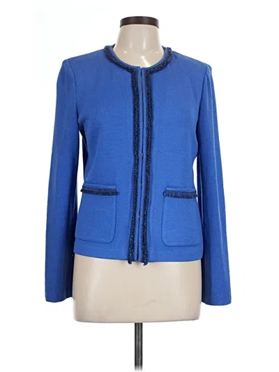 Pre-owned St John Jacket In Blue
