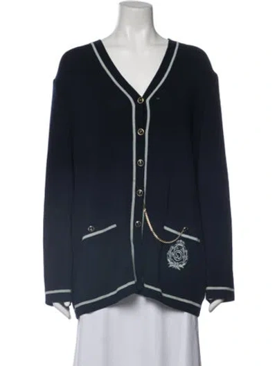 Pre-owned St John Jacket In Blue