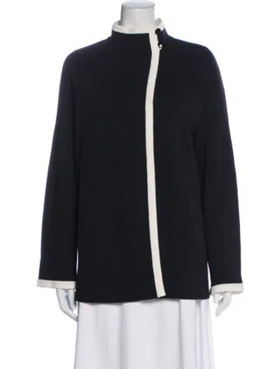 Pre-owned St John Jacket In Blue