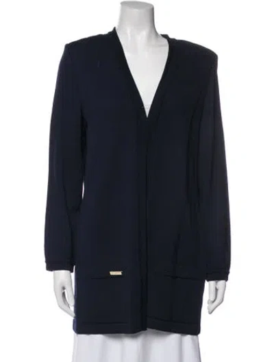 Pre-owned St John Jacket In Blue