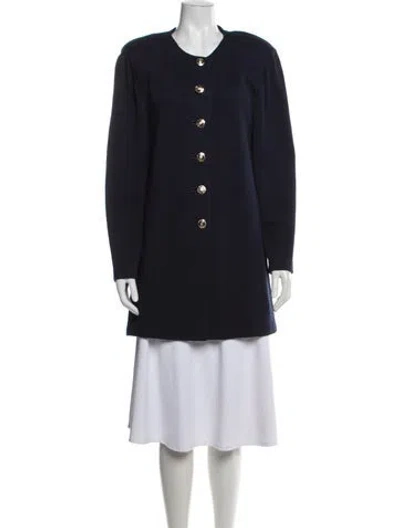 Pre-owned St John Jacket In Blue