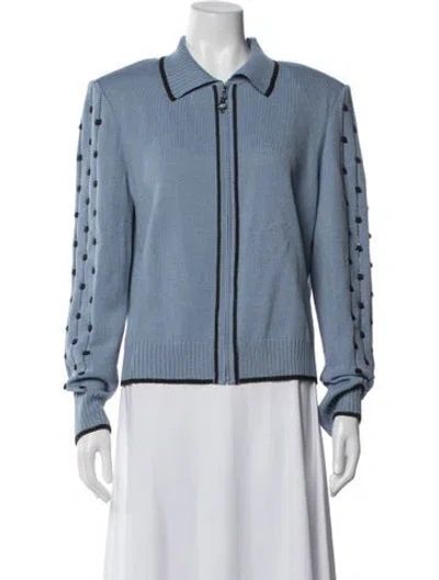 Pre-owned St John Jacket In Blue