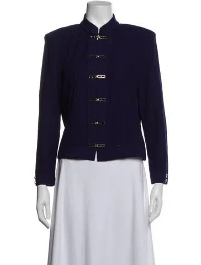 Pre-owned St John Jacket In Blue