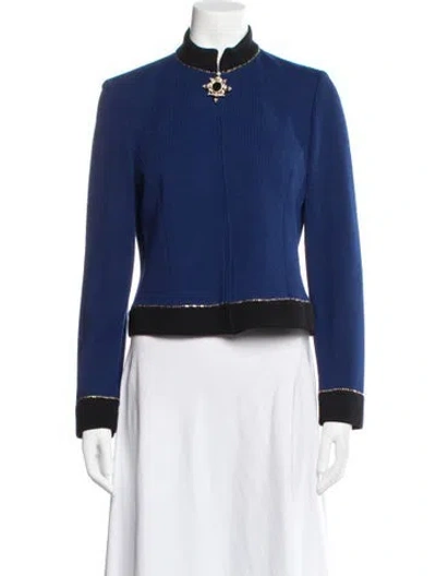 Pre-owned St John Jacket In Blue