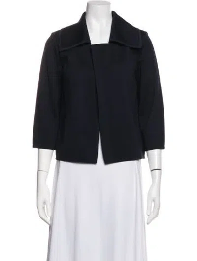 Pre-owned St John Jacket In Blue