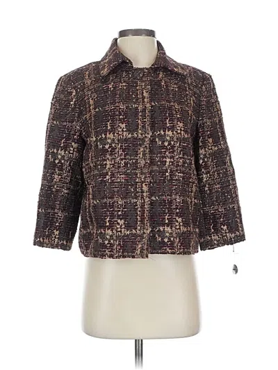 Pre-owned St John Jacket In Brown