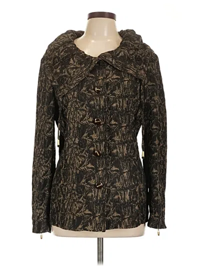 Pre-owned St John Jacket In Brown