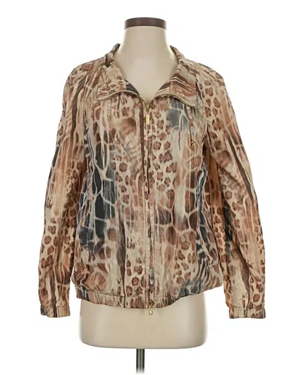 Pre-owned St John Jacket In Brown