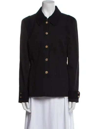 Pre-owned St John Jacket In Brown