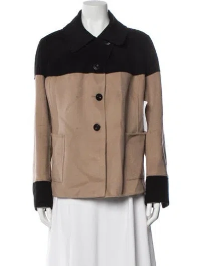 Pre-owned St John Jacket In Brown