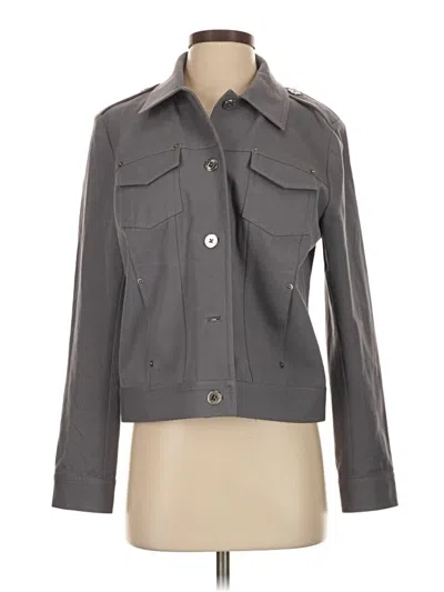 Pre-owned St John Jacket In Gray