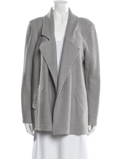 Pre-owned St John Jacket In Gray