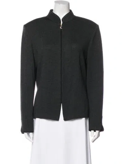 Pre-owned St John Jacket In Gray