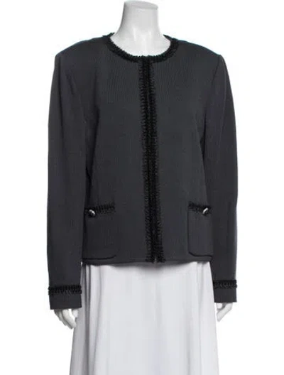 Pre-owned St John Jacket In Gray