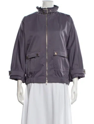 Pre-owned St John Jacket In Gray