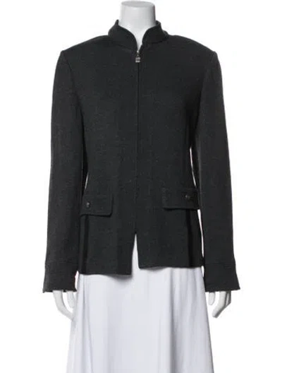 Pre-owned St John Jacket In Gray