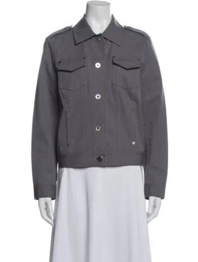 Pre-owned St John Jacket In Gray