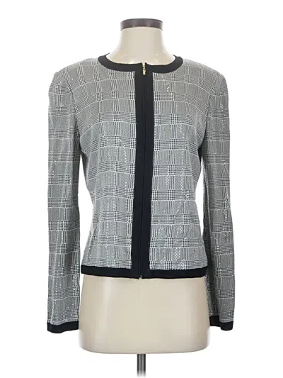 Pre-owned St John Jacket In Gray