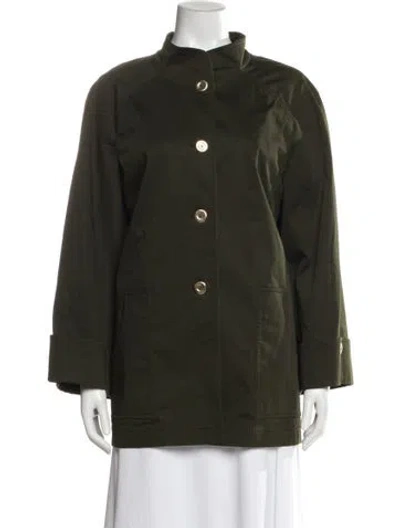 Pre-owned St John Jacket In Green