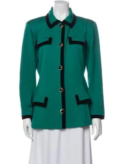 Pre-owned St John Jacket In Green