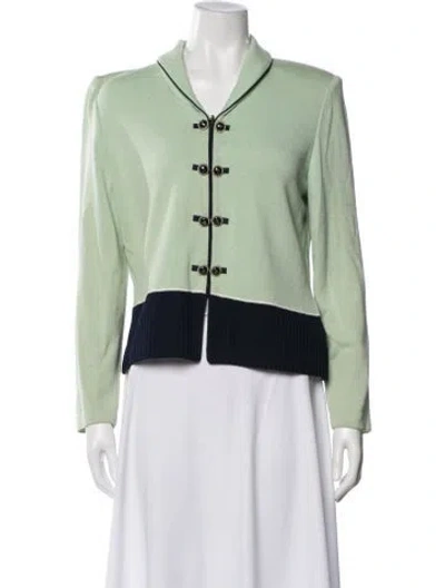 Pre-owned St John Jacket In Green
