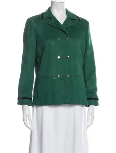 Pre-owned St John Jacket In Green