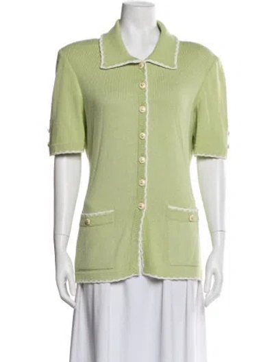 Pre-owned St John Jacket In Green
