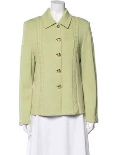 Pre-owned St John Jacket In Green