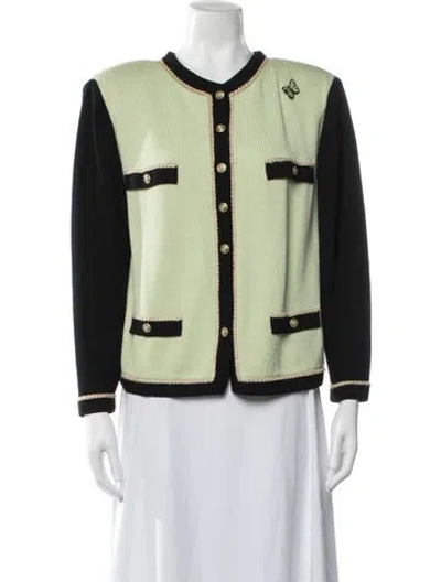 Pre-owned St John Jacket In Green