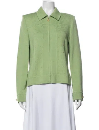 Pre-owned St John Jacket In Green