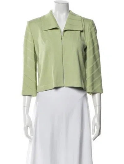 Pre-owned St John Jacket In Green